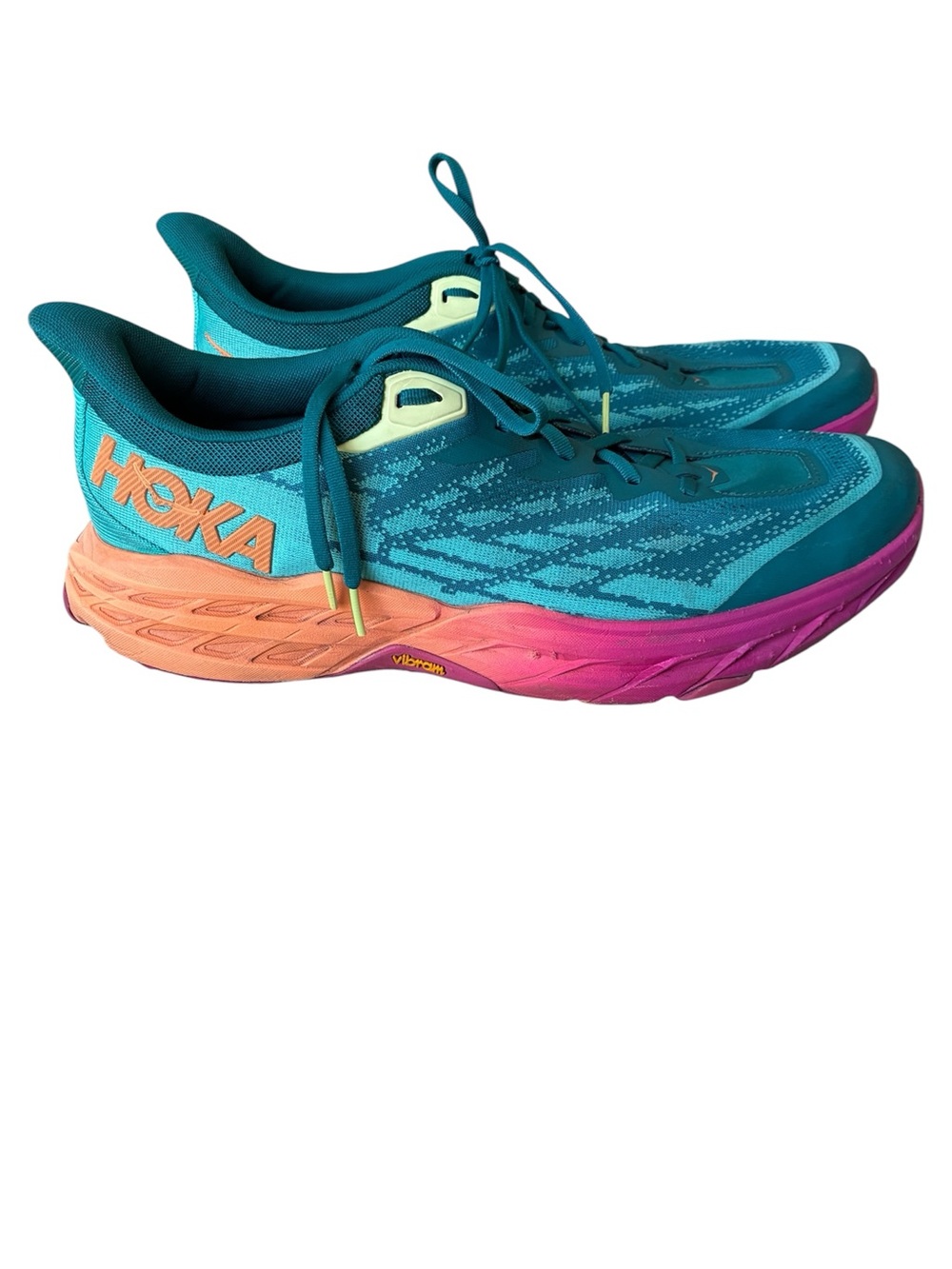 HOKA Men’s Speedgoat 5 Trail Running Shoes in Deep Lake/Ceramic Size 13